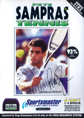 Pete Sampras Tennis (USA, Europe) (J-Cart) (MDST6636) box cover front